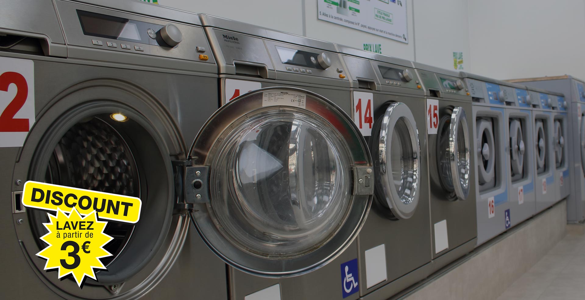 Laverie Automatique rue de Prague 75012 paris, ouvert 7 jours sur 7 de 7h00 à 22h00 et jours fériés